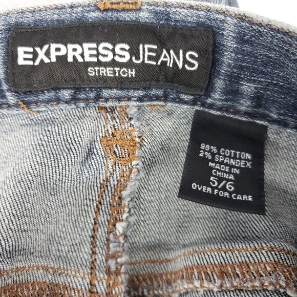 Express Boot Cut Jeans with Beaded Legs, 5/6 - Picture 6 of 6